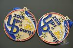 Awareness Walk Gold Sport Metal Award Medals Blue Ribbon Hockey And Racing
