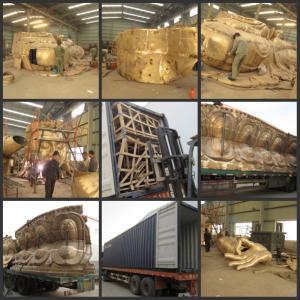 Quality outdoor 18 meters high brass sitting buddha wholesale