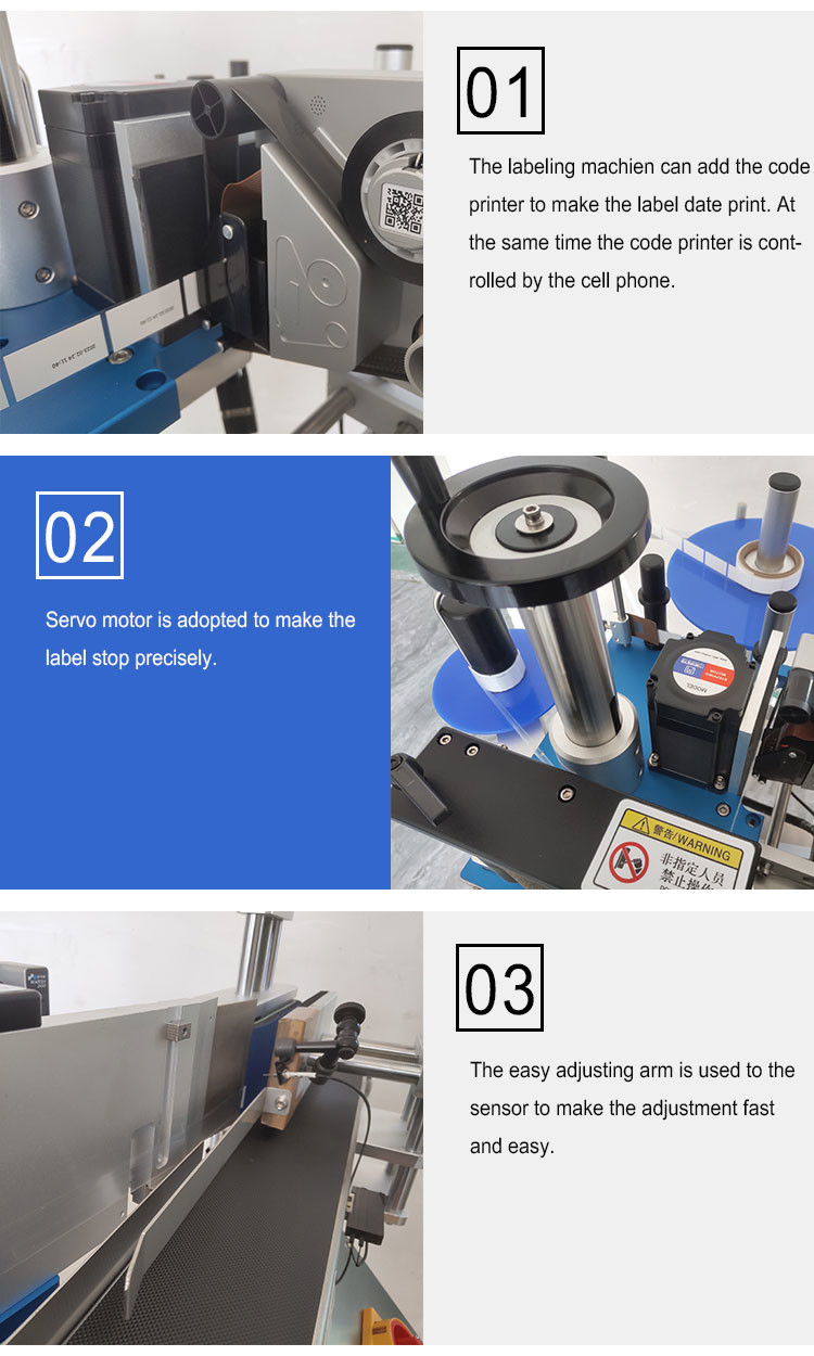 Desktop Automatic Round Bottle Labeling Machine For Filling Packing Machine Suppliment