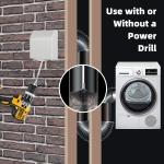 Nylon Dryer Vent Cleaner Kit 0.7KG 20 Feet Dryer Lint Brush
