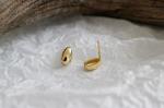 Lanciashow 925 Sterling Silver Jewelry High Polished Teardrop Earrings Stud