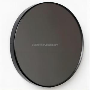 Quality Polished Edge Round Framed Tinted Silver Glass Mirror for Bathroom Dressing and Decor wholesale