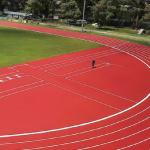 Thickness 13mm 15mm Running Track Eco Friendly Prefabricated Roll Material