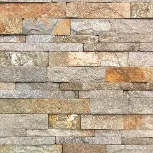 Quality Natural stone , Granite Stacked Stone Red Granite Stone Wall Ledge Cladding wholesale