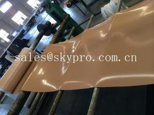 Quality Natural gum rubber sheet roll tan color high tensile strength for punching seals / washer wholesale