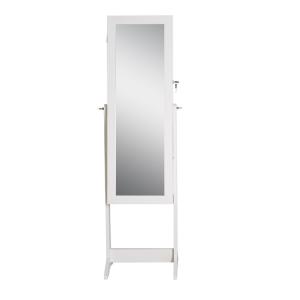 Quality KD Package NC Painting Lockable Cheval Mirror Jewelry Armoire wholesale