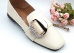 Round Abrasion Resistant Ladies Shoe Buckles , Shoe Buckle Replacement