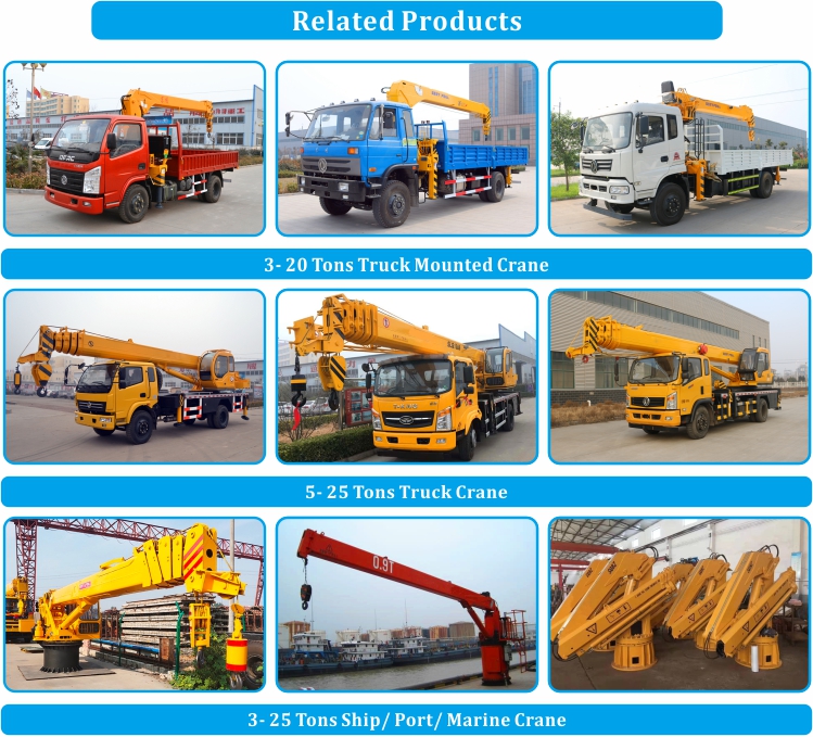 Small Telescopic Boom Mobile Crane 6 Ton Truck Crane With Self Made Chassis