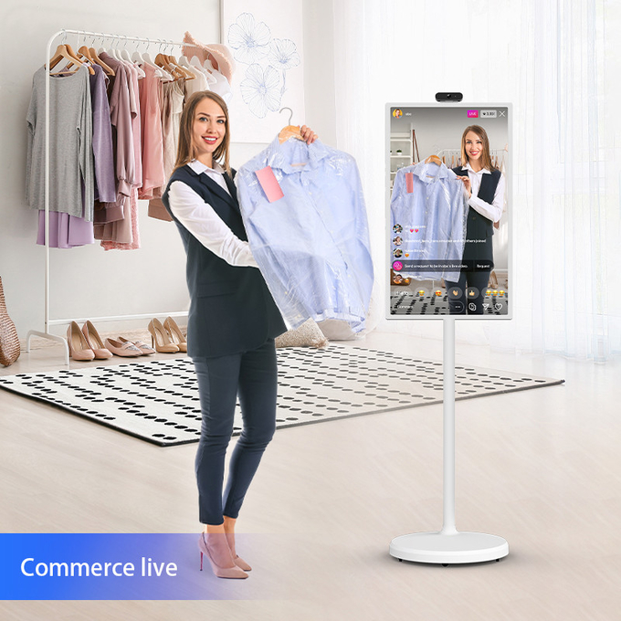 24 Inch 32 Inch Indoor Digital Signage Kiosk For Live Stream Studio Display