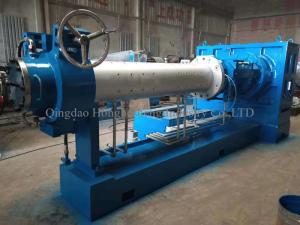 Quality Cold Feed Vacuum Rubber Extruding Machine Single Compound Microwave Vulcanization wholesale