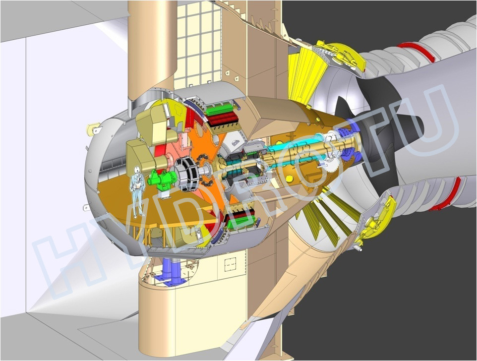 High efficiency Reaction type Bulb Hydro Turbine / water turbine for low water head hydropower Project