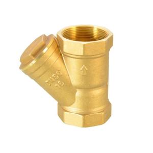 Quality Y Type Filter for Water Meter Front Brass Filter Heat Pump Air Conditioning HVAC Heating wholesale