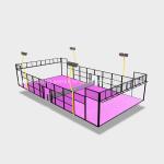 Weatherproof Padel Tennis Courts Modern Synthetic Standard Size