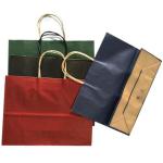 Colored Kraft Paper Bag Kraft Paper Carrier Small Bags With Paper Handles