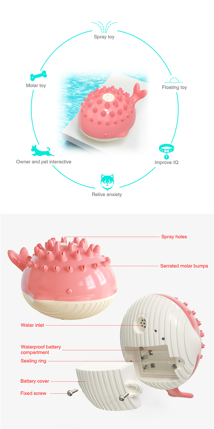 Hot Sale New Little Crocodile Spray Toy Water Dog Toy For Summer Dogs