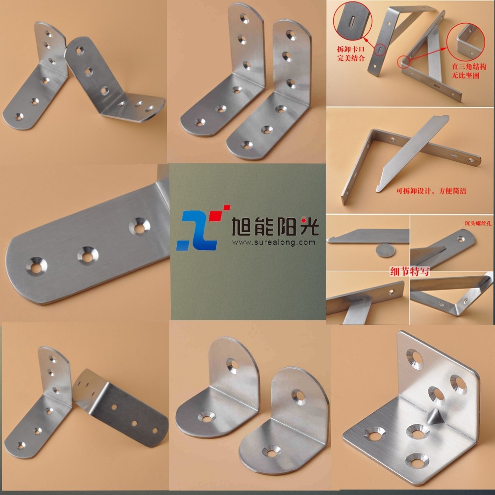 90 60 120 degree corner shelf bracket made of steel with thickness options and welded
