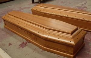 Quality 192-56-43cm Italy funeral casket , paulownia wooden coffins wholesale