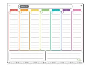 Quality Eco Friendly Soft Magnetic Fridge Calendar Planner 43*33cm wholesale