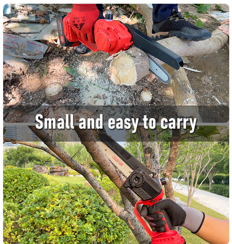 High Power 650W Portable Small Chainsaw Woodworking 21V Brushless Cordless Electric