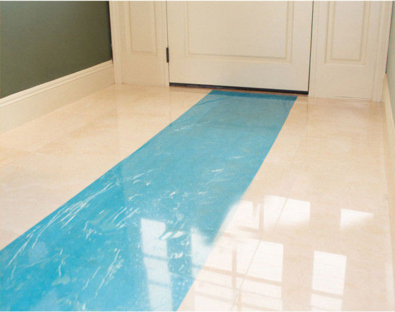 Temporary CE 50mic Hard Surface Protection Film For Cerramic Tile Floor