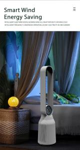 Quality HOMEFISH Touch Screen Household Air Purifier Bladeless Standing Fan 8 Gears Speed Adjustable wholesale
