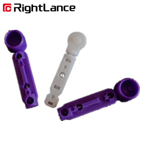 26G 0.45mm Plastic Twist Pull Top Blood Lancet Disposable For Glucose