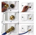 3/4''NH Garden Hose Swivel , Brass Garden Hose Fittings For RV