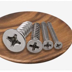 Quality ANSI/ASME Standard SS304 SS316 Stainless Steel Self Tapping Deck Screw DIN7982 for Construction Corrosion Resistant wholesale