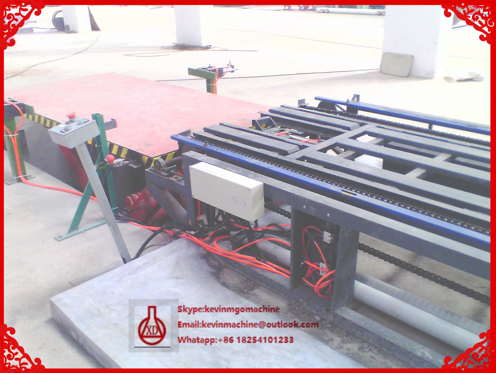 Microcomputer Control System Lightweight Wall Panel Forming Machine for Building Moulding Board