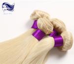 Remy Blond Color Human Hair Extensions / Colored Weave Hair Extensions
