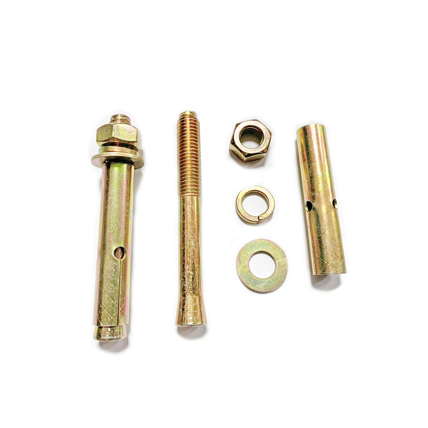 M6-M20 Expansion Screws Anchor Bolt Yellow Zinc Plated Expansion Bolts for Elevators
