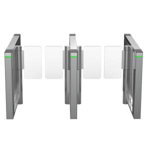 Quality Glass Optical Slim SUS316 RS232 Turnstile Entrance Gates wholesale