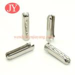 jiayang metal logo aglet engraved logo laser logo shoelace cord end tips