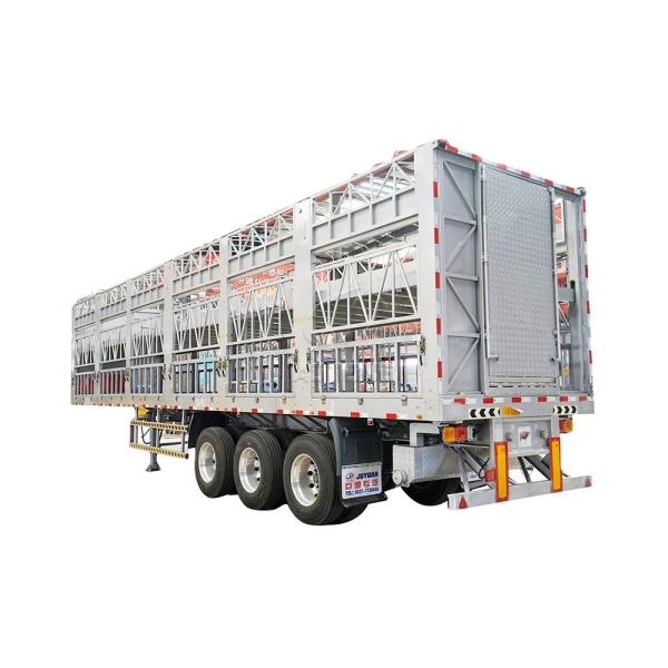 3*13ton Axle Steel Semi Cargo Trailer for Livestock Transport in Nigeria and