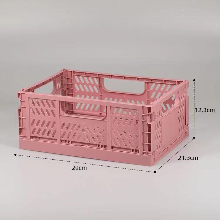 ECO Friendly PP Plastic Desk Crate Stackable Collapsible and Foldable for Organization