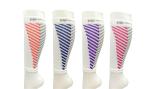 Pink / Purple Odor Resistant Leg Pressure Socks Nylon Compression Stockings For