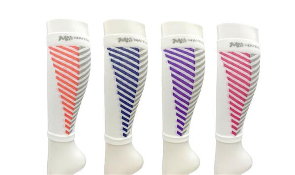Pink / Purple Odor Resistant Leg Pressure Socks Nylon Compression Stockings For