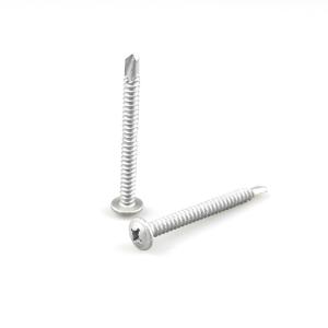 Quality Stainless Steel Pan Wafer Head Self Drilling Screw A2 Phillips 304 Bi-Metal 5.5x60 wholesale