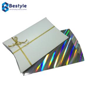 Quality Pillow Shape Hair Extension Packaging Box With Gold Ribbon wholesale