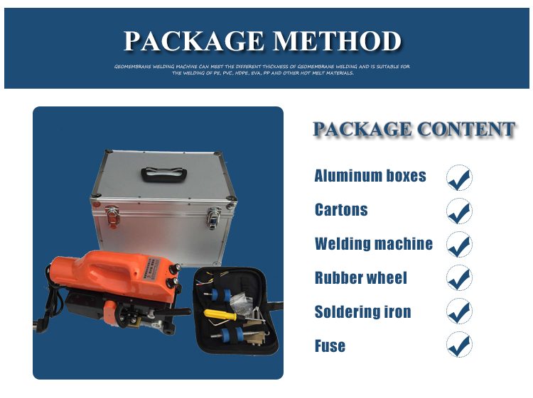 Professional Geomembrane Welding Machine for Highways Tunnels and Reservoirs HMT-1300