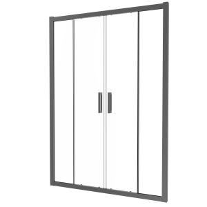 Quality Stainless Steel Gun Gray Brushed Color Double Sliding Door wholesale