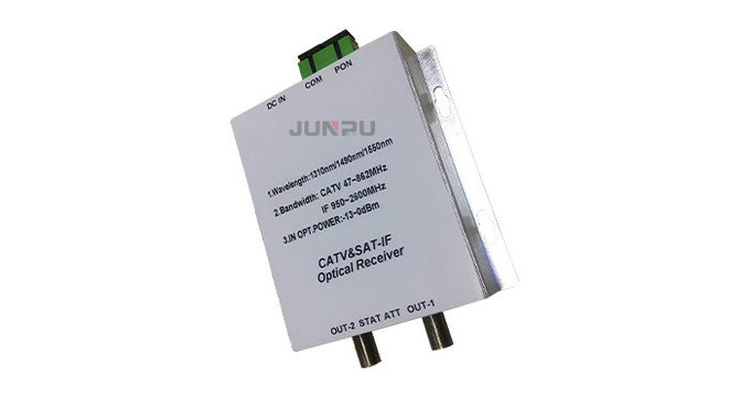 Wdm FTTH Optical Satellite Transmitter , Fiber Optic Receiver Sat IF 45 ~ 2600Mhz