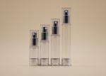 Clear Airless Spray Bottle Aluminum Pump Silk Screen Printing / Hot Stamping