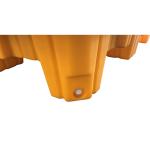 220L IBC Plastic Spill Pallets 55 Gallon Drum Containment Yellow