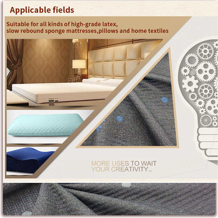 100% polyester fine jacquard knitted mattress fabric snowflake pattern