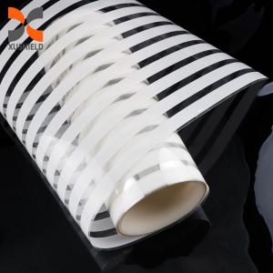 China White Stripes Electric Adhesive Window Film Self Adhesive Sound Film Stained Glass Window Film For Home on sale