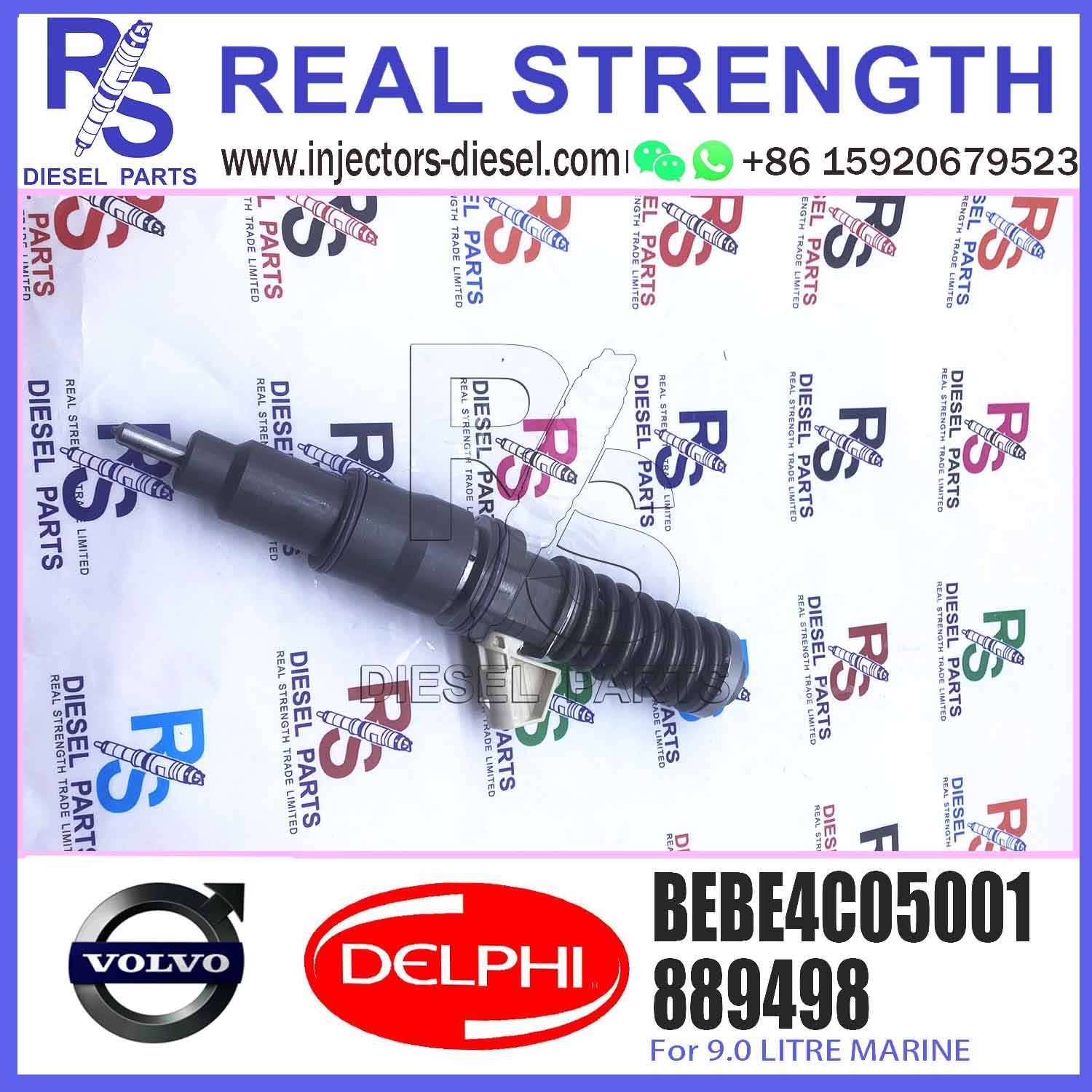 High Quality Diesel Fuel Injector 889498 0889498 BEBE4C05001 For 9.0 LITRE MARINE