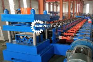 Quality Plc Hollow 3mm Highway Guardrail Roll Forming Machine wholesale
