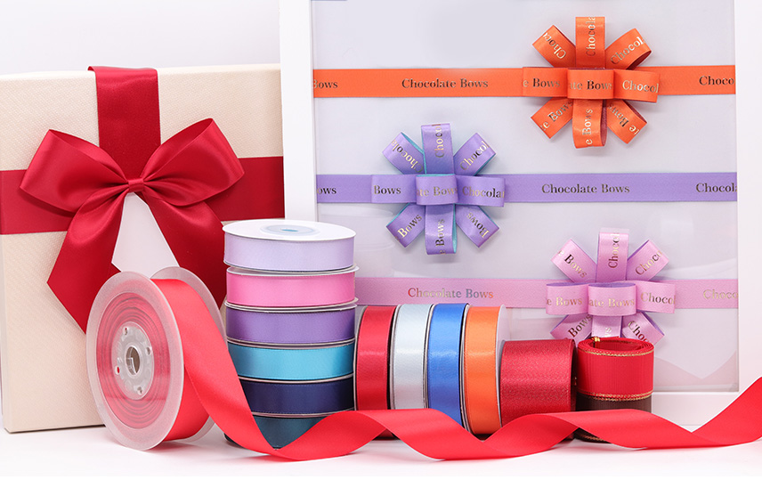 logo custom printed ribbon brand name printed satin ribbon