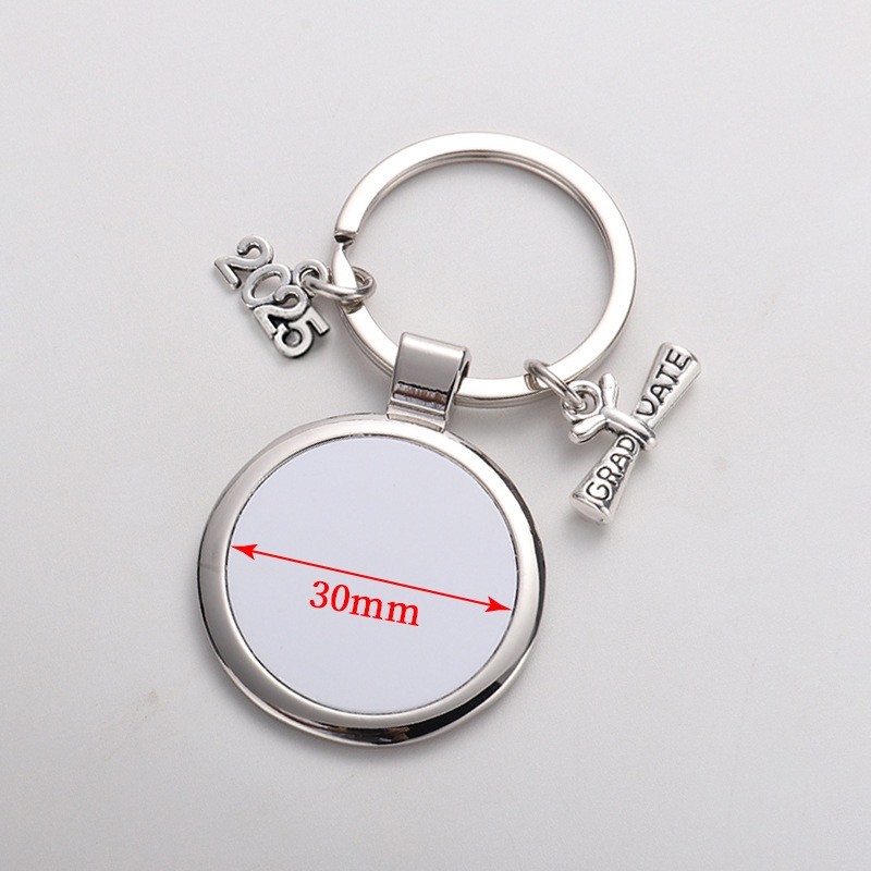DIY Creative Sublimation Keyring Blanks Personalized Graduation Keychains